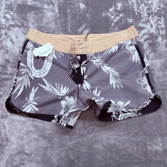 patagonia net plus board shorts womens size 12 tropical flat front swimwear - Picture 9 of 12